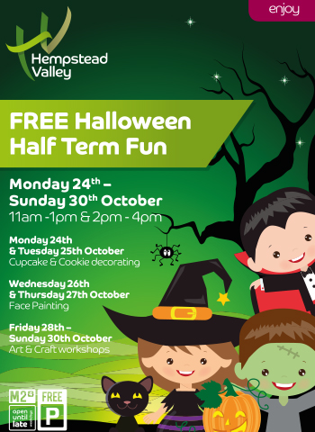 Free Halloween half term fun | 24th to 30th October