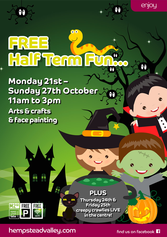 Free Halloween half term fun | 21st to 27th October