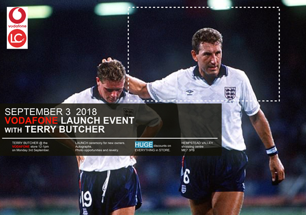 Meet Terry Butcher | 3rd September at Vodafone