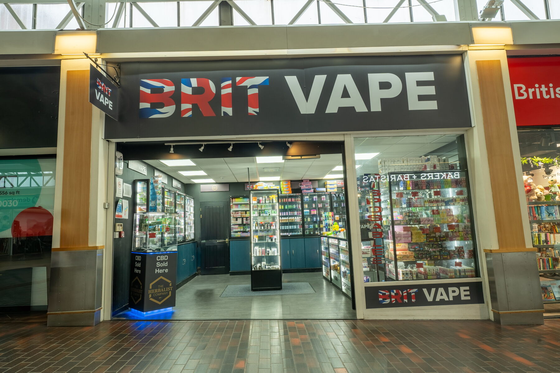 Brit Vape in Hempstead Valley Shopping Centre.