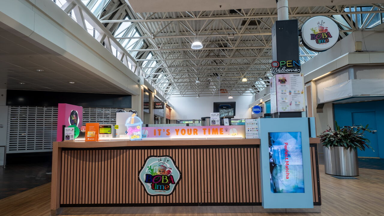 Boba Time in Hempstead Valley Shopping Centre.