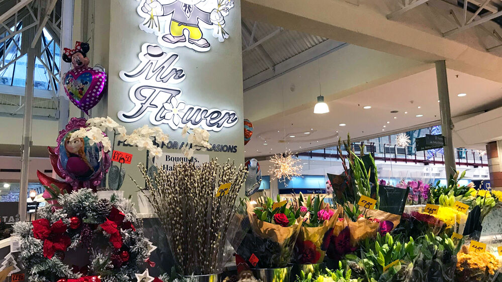 Mr Flower in Hempstead Valley Shopping Centre.