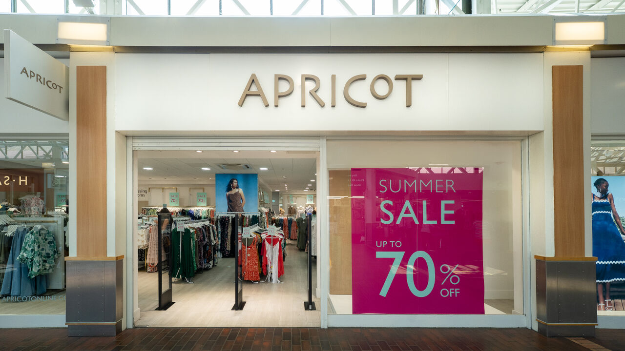 Apricot in Hempstead Valley Shopping Centre.