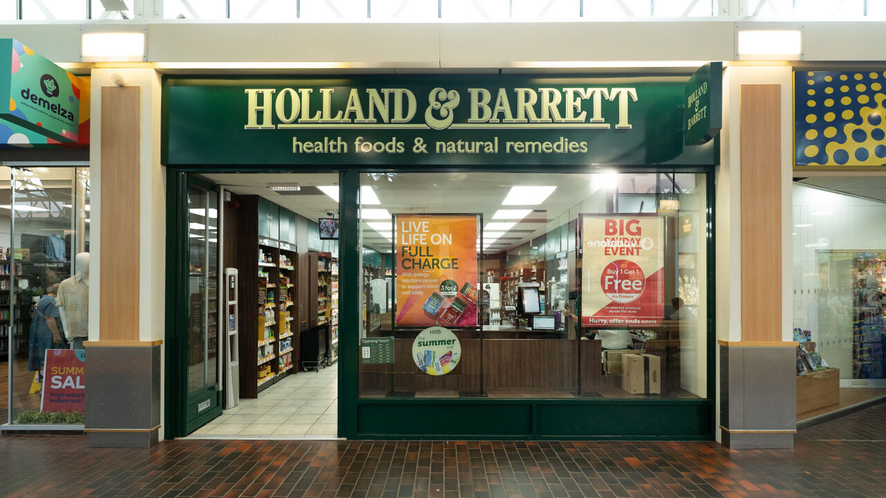Holland & Barrett in Hempstead Valley Shopping Centre.