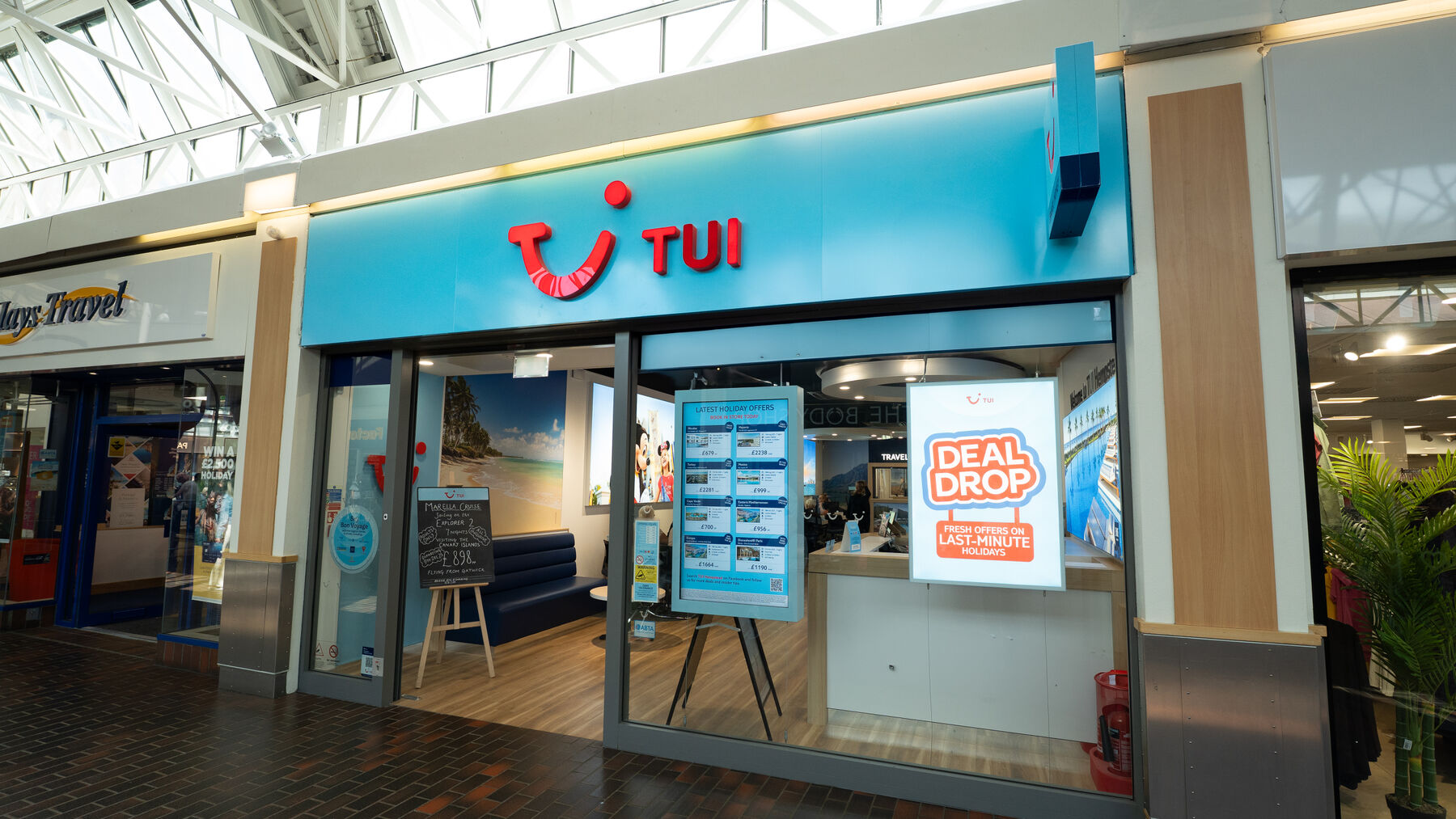 TUI in Hempstead Valley Shopping Centre.