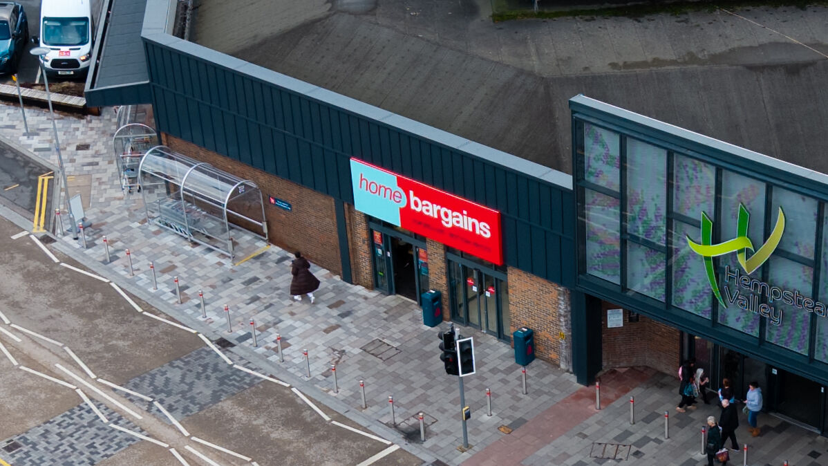 Home Bargains in Hempstead Valley Shopping Centre.