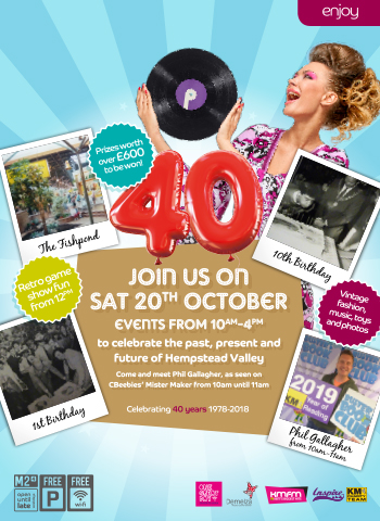 Celebrate Hempstead Valley's 40th birthday | Saturday 20th October