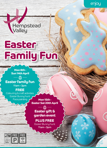 Free Easter Family fun at Hempstead Valley